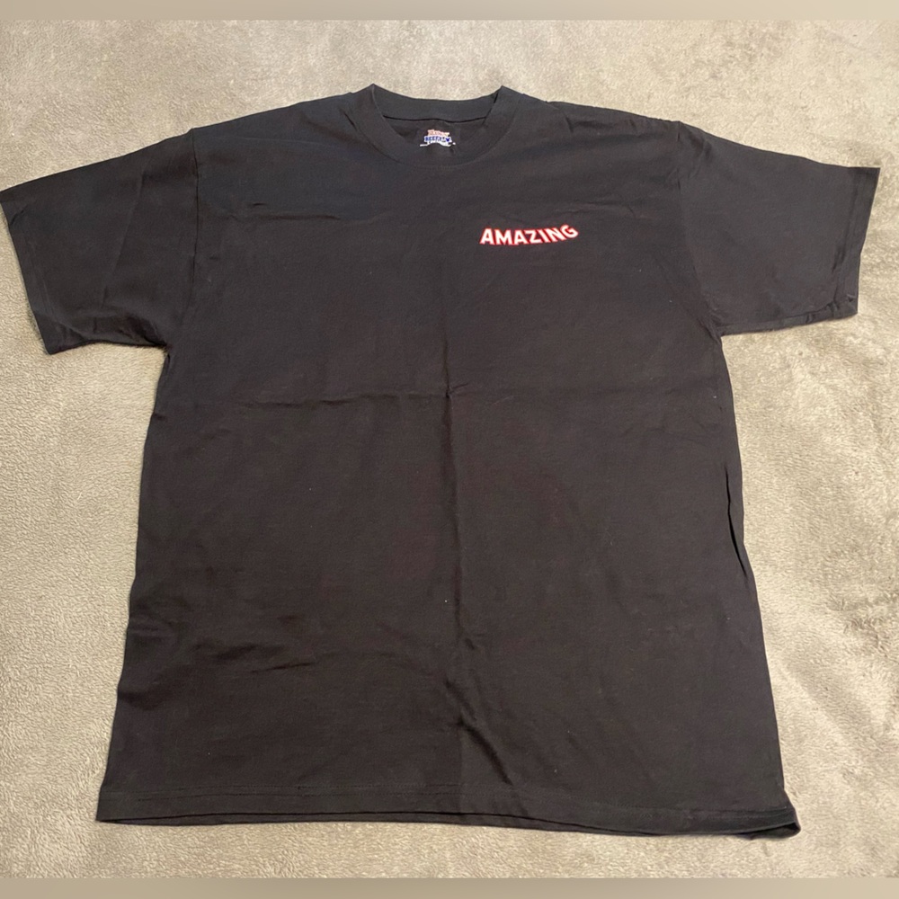 “The Amazing Spider-Man” crew shirt. Never worn.